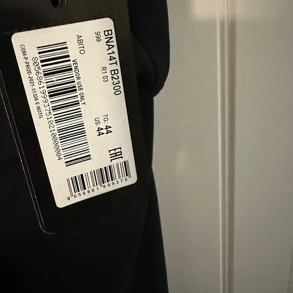 NWT Emporio Armani draped dress size 44 - Picture 4 of 8